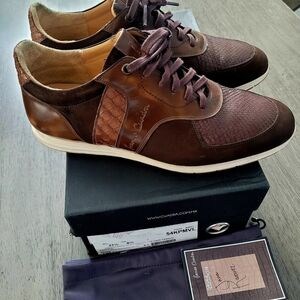 Cuadra Men's Brown Leather Sneakers